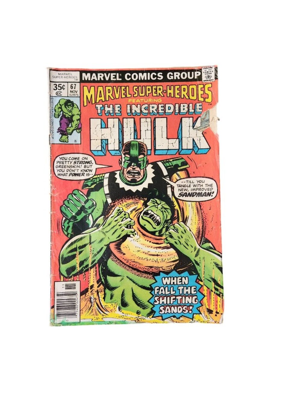 Marvel Super Heroes Featuring The Incredible Hulk #67 Comic Book Bagged Boarded